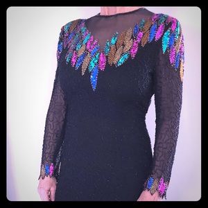 Vintage - Scala silk and beaded evening gown